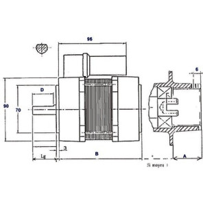 Motor AACO  60.2.110.32M- DIFF - 702107