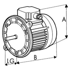 Burner motor type 135 2 370 tv- DIFF - 702382