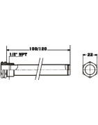 Sensor pocket for immersion aquastat length 120 mm- DIFF - 703494 Sensor pocket for immersion aquastat length 120 mm- DIFF - 703494