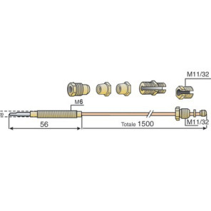 Thermocouplecatering industry m8 m9 m10 11/32" f6- DIFF - 704471
