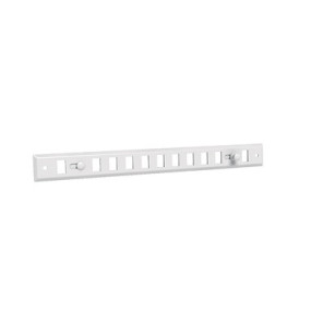 White pre-painted aluminium blanking grid GO BL 300 x 30- ANJOS - 7120