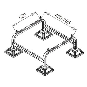 Floor support for outdoor unit- DIFF - 806032