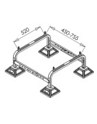 Floor support for outdoor unit- DIFF - 806032