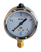 Fuel water air glycerin 0-4 bar ø63mm- DIFF - 901401