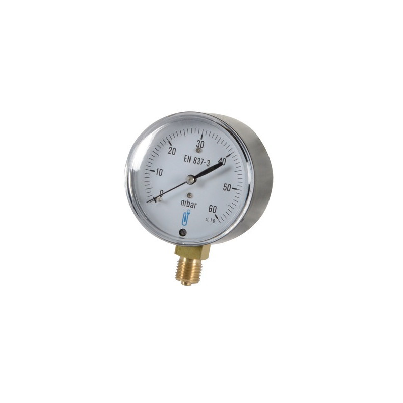 Gas manometer 0 to 60bars ø 63mm m1/4"- with dial- DIFF - 901470