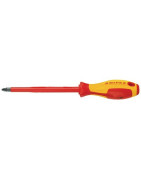 Electrician crosshead screwdriver Pozidriv® PZ1- KNIPEX - 98 25 01
