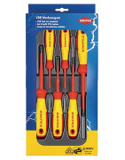 Set of 6 1000V voltage flat/PHILLIPS screwdrivers- KNIPEX - 00 20 12 V01 Set of 6 1000V voltage flat/PHILLIPS screwdrivers- KNIPEX - 00 20 12 V01