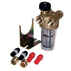 Filter fuel 2 pipes block valve ff3/8" inox sieve- WATTS INDUSTRIES - 22L0133100