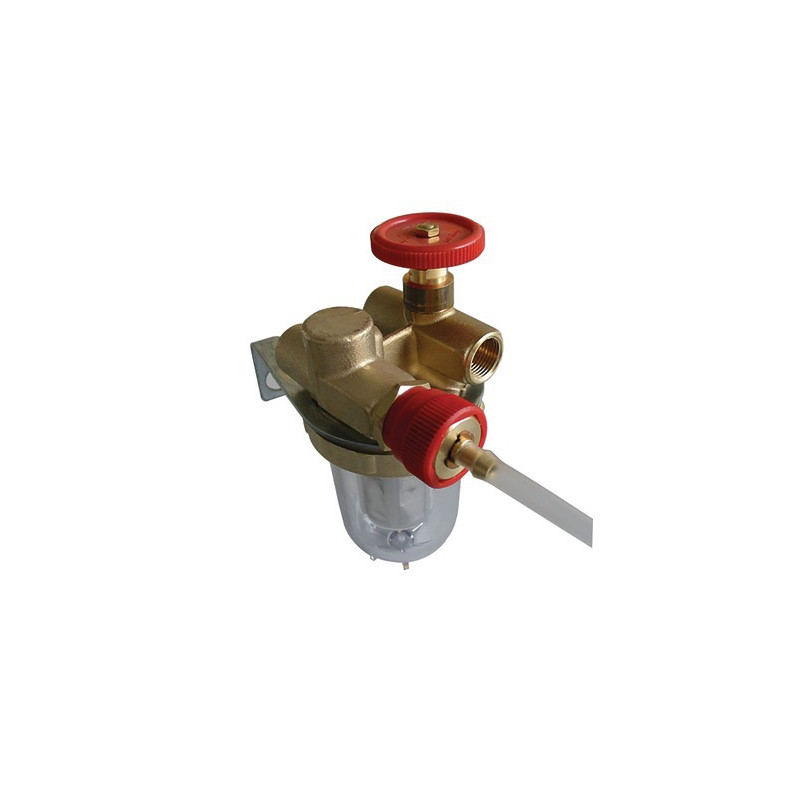 Filter fuel recycling block valve ff3/8 drain-cock- OVENTROP - 2122103+2127600