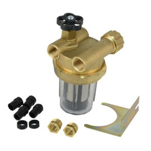 Filter fuel 2 pipes block valve ff3/8" inox sieve- DIFF - 903467