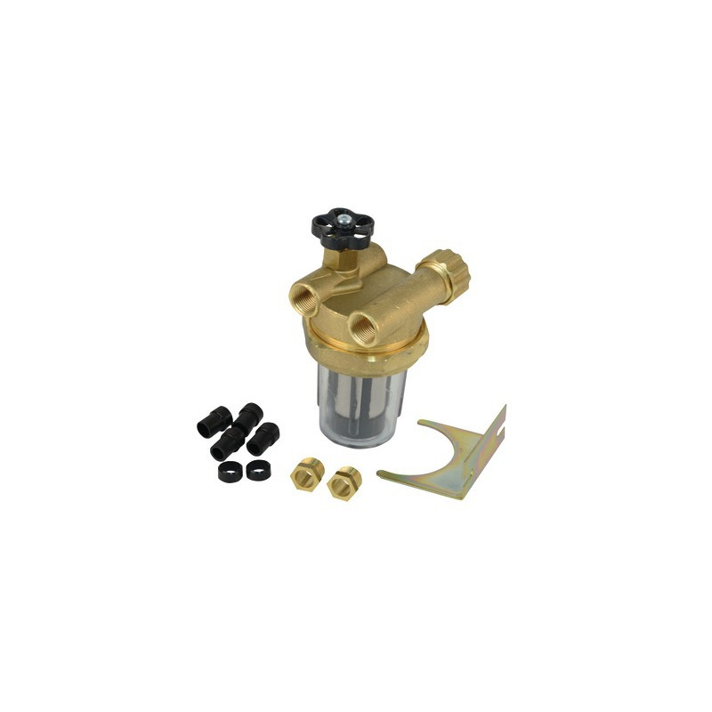 Filter fuel 2 pipes block valve ff3/8" inox sieve- DIFF - 903467