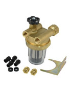 Filter fuel 2 pipes block valve ff3/8" inox sieve- DIFF - 903467