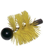 Round roller brush rilsan with ball Ø 100mm- DIFF - 904250