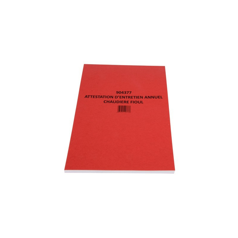 Carnet attestation fioul- DIFF - 904377