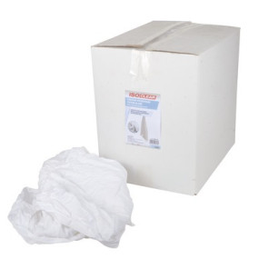 Box of white cotton cleaning cloths 10kg- ISOCLEAR - 904716