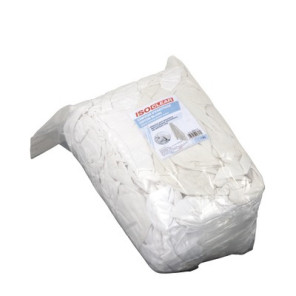 Packet of white cotton cleaning cloths 1kg- ISOCLEAR - 904717