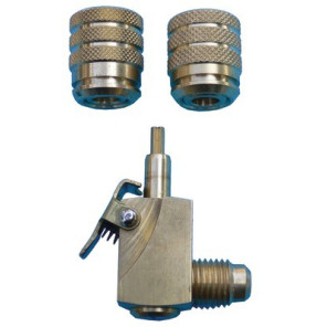 Angled self-sealing quick-connecting coupling- GALAXAIR - QCE-14516