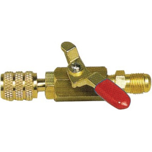 Red valve M1/4" x F1/4"- GALAXAIR - SA-14M14F-R