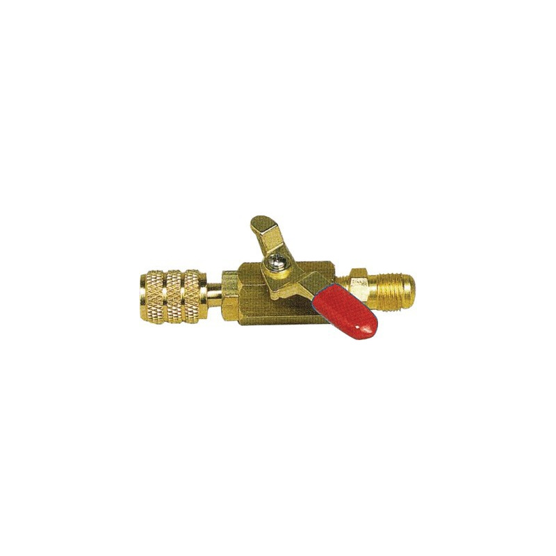 Red valve M1/4" x F1/4"- GALAXAIR - SA-14M14F-R