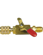 Red valve M1/4" x F1/4"- GALAXAIR - SA-14M14F-R