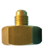 Set of 5 bottle fittings 21.7 mm x M 1/4" flare- GALAXAIR - RB-2114/5  - (X5)