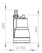 Lift pump Sanicondens® Clim Mini- SFA - SANIPUDDLE-001