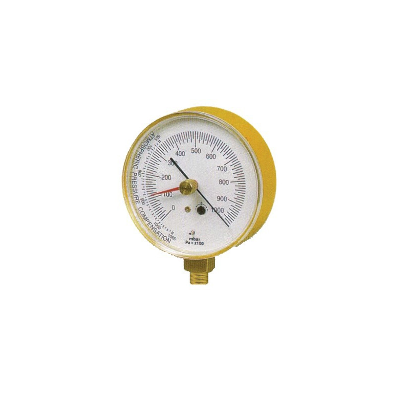 Vacuometer with scale from 0 to -1000 mbars- DIFF - 906049