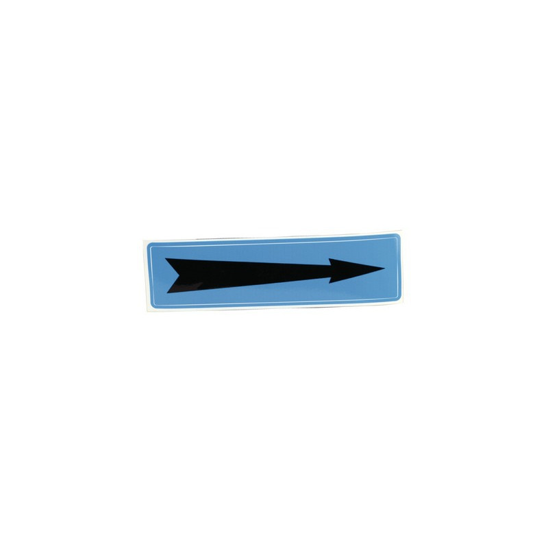 Supple adhesive label arrow with blue background- DIFF - 907089  - (X10)