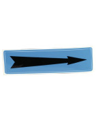 Supple adhesive label arrow with blue background- DIFF - 907089  - (X10)