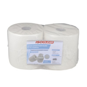 Set of two 1000 sheet paper rolls- ISOCLEAR - 909047  - (X2)