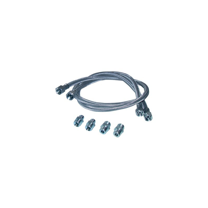 Hose fuel 2 x straight hose 1000mm with 4 fittings- DIFF - 909904  - (X2)