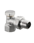 Angle radiator valve with presetting and isolating Combi 2 DN 10- OVENTROP - 1091061