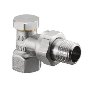 Angle radiator valve with presetting and isolating Combi 2 DN 20- OVENTROP - 1091063