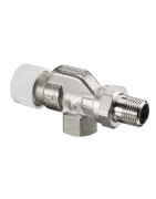 Presetting thermostatic radiator valve body reversed angle AV9 DN15- OVENTROP - 1183904
