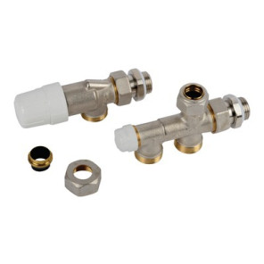 Inverted right-angle thermostatic valve kit 15x21 monotube- RBM - 2250450