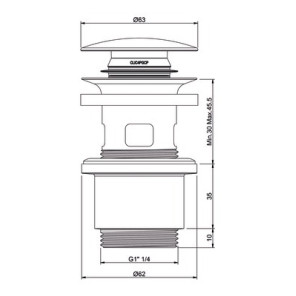 Universal CLIC-CLAC drain- DIFF - 98238