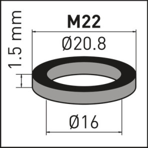 Rubber washer for aerator insert M22- NEOPERL - 78136096  - (X10)