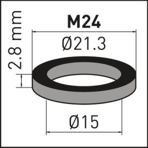 Rubber washer for aerator insert M24- NEOPERL - 78133096  - (X10)