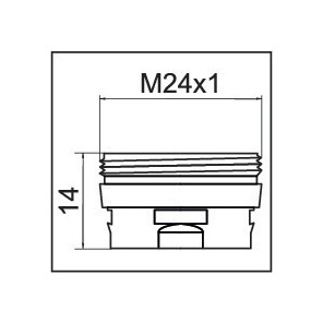 Adapter for CLINIC SNAP M24x1 aerator- NEOPERL - 1437290