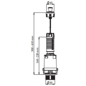 Mécanisme à tirette simple volume non NF- ROI - 98942