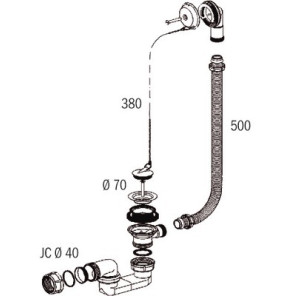 Waste outlet- NICOLL - 0203002