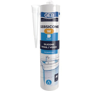 Sabitary silicone mastic geb white cartridge 310ml- GEB - 893150