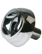 Wc - Button 22/33a Chrome-plated- SIAMP - 34335007