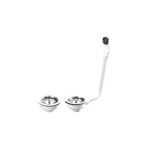 Sink waste plug with 2 tanks basket- NICOLL - 0204168