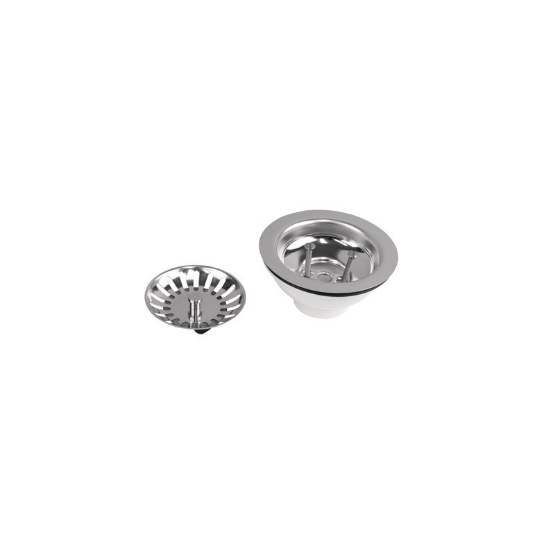 Sink waste plug with basket, no overflow pipe- NICOLL - 0204122