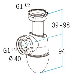 Sink drain BM552- NICOLL - 0224286