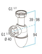 Sink drain BM552- NICOLL - 0224286
