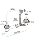 Waste plug and plastic waste outlet- NICOLL - 0204310