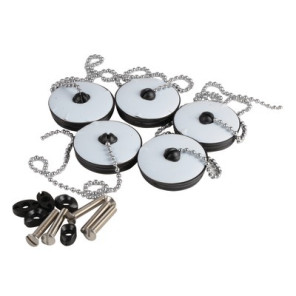 Set of 5 plugs with chain- NICOLL - 0411246