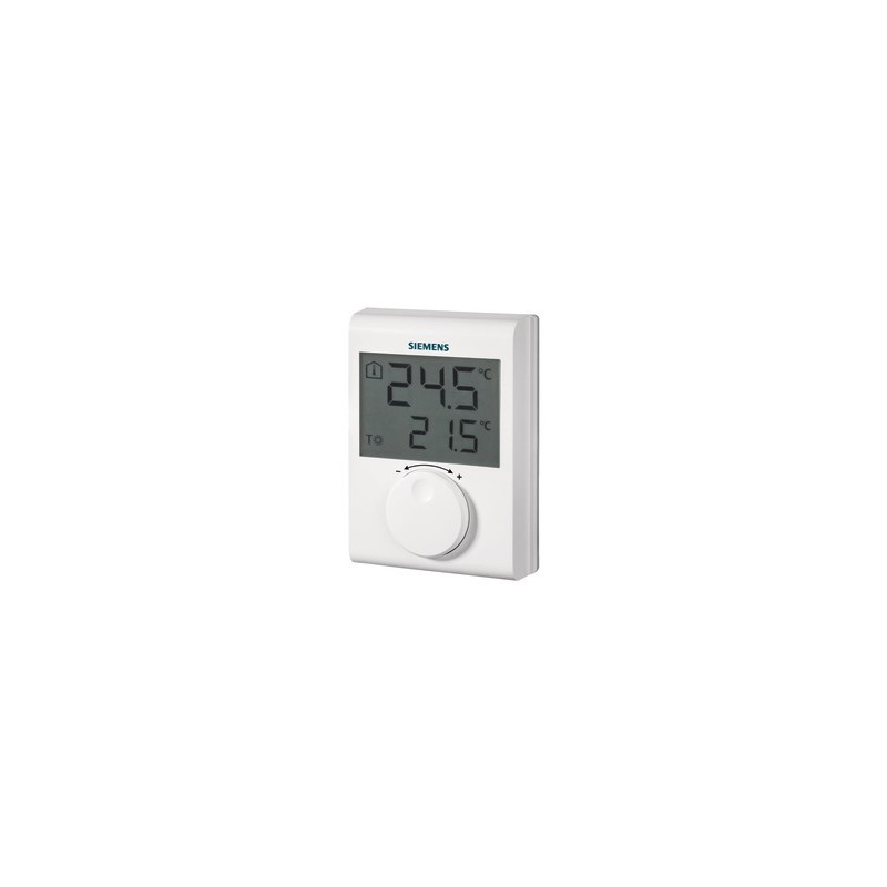 Electronic room thermostat, LCD, setting knob- SIEMENS - RDH100